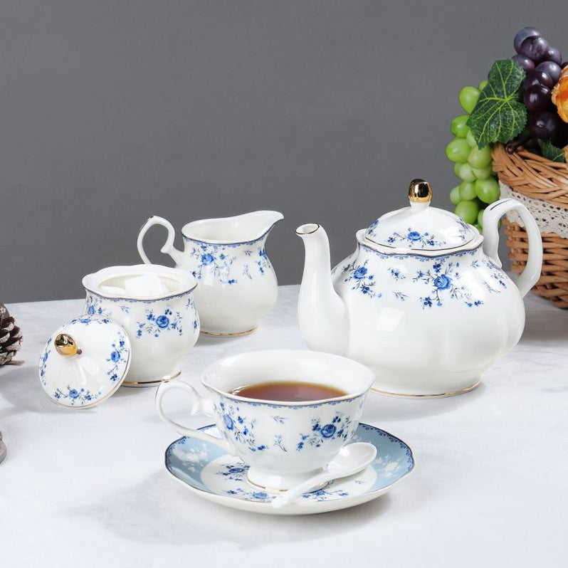 British Style Floral Porcelain Tea Set — HauSweet